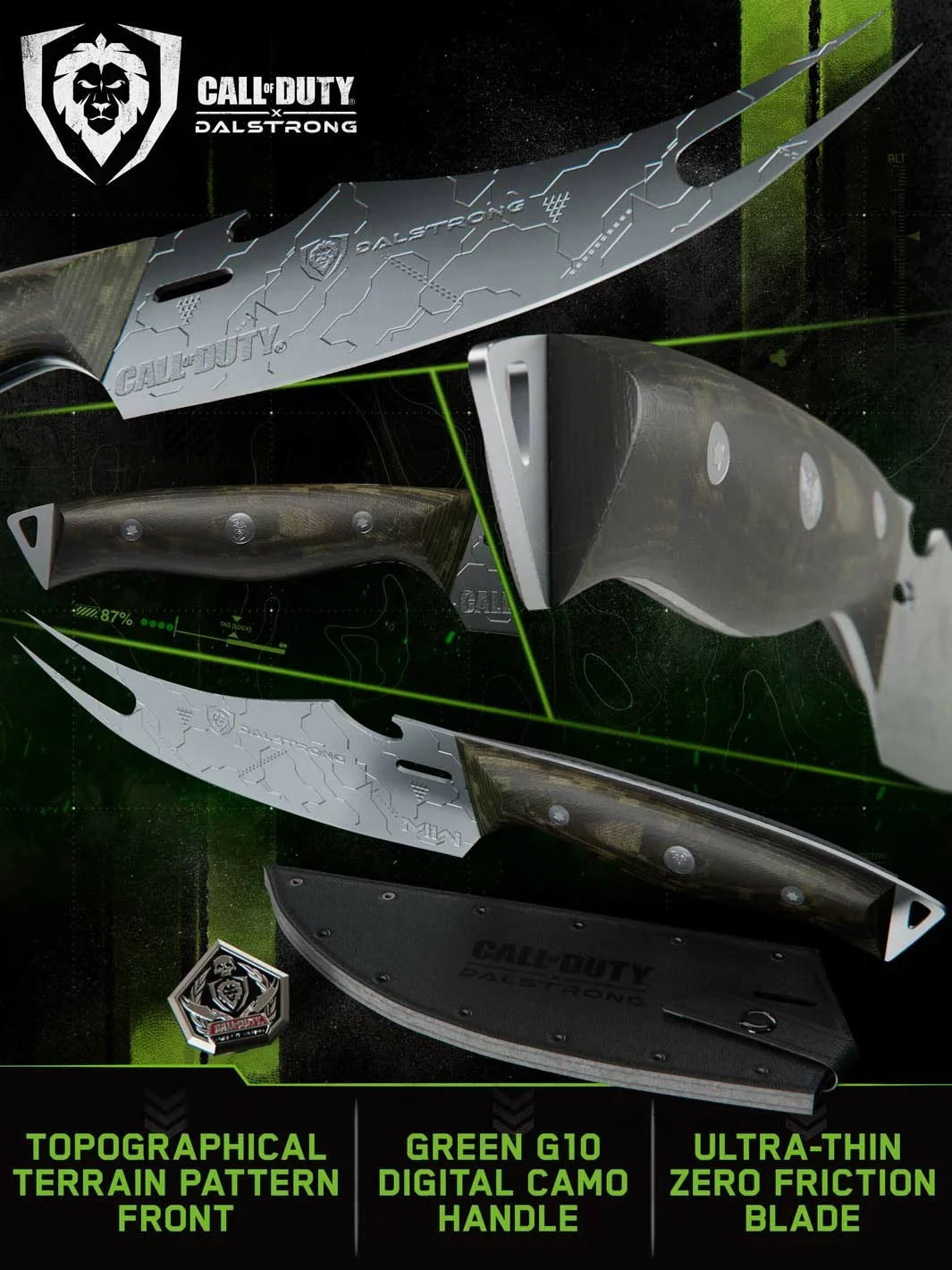 BBQ Pitmaster Knife 6.5" | Call Of Duty © Edition | Forked Tip & Bottle Opener | EXCLUSIVE COLLECTOR KNIFE | Dalstrong © - Image 2
