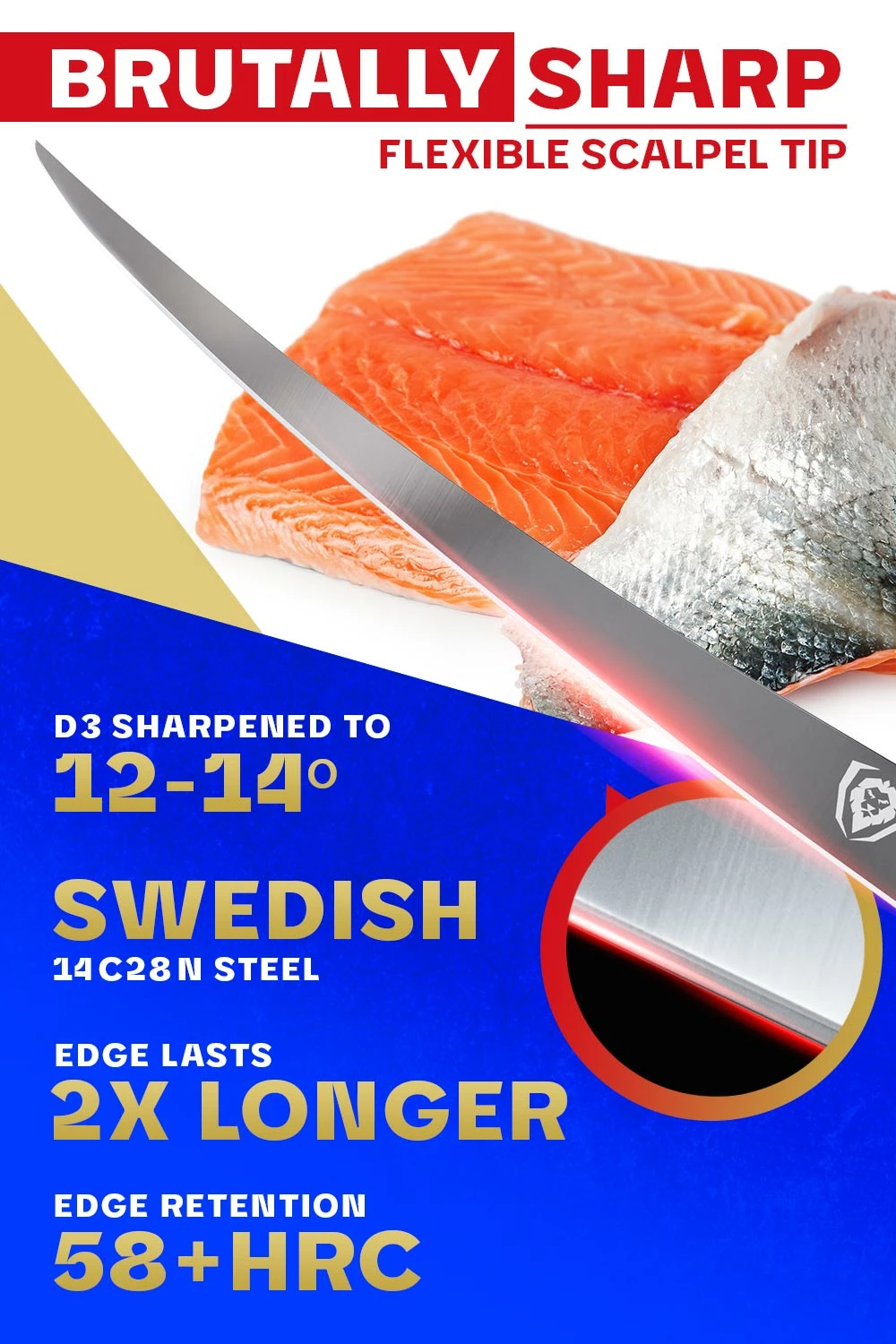 Fillet Knife 7" | Flexible | Centurion Series | Dalstrong © - Image 2