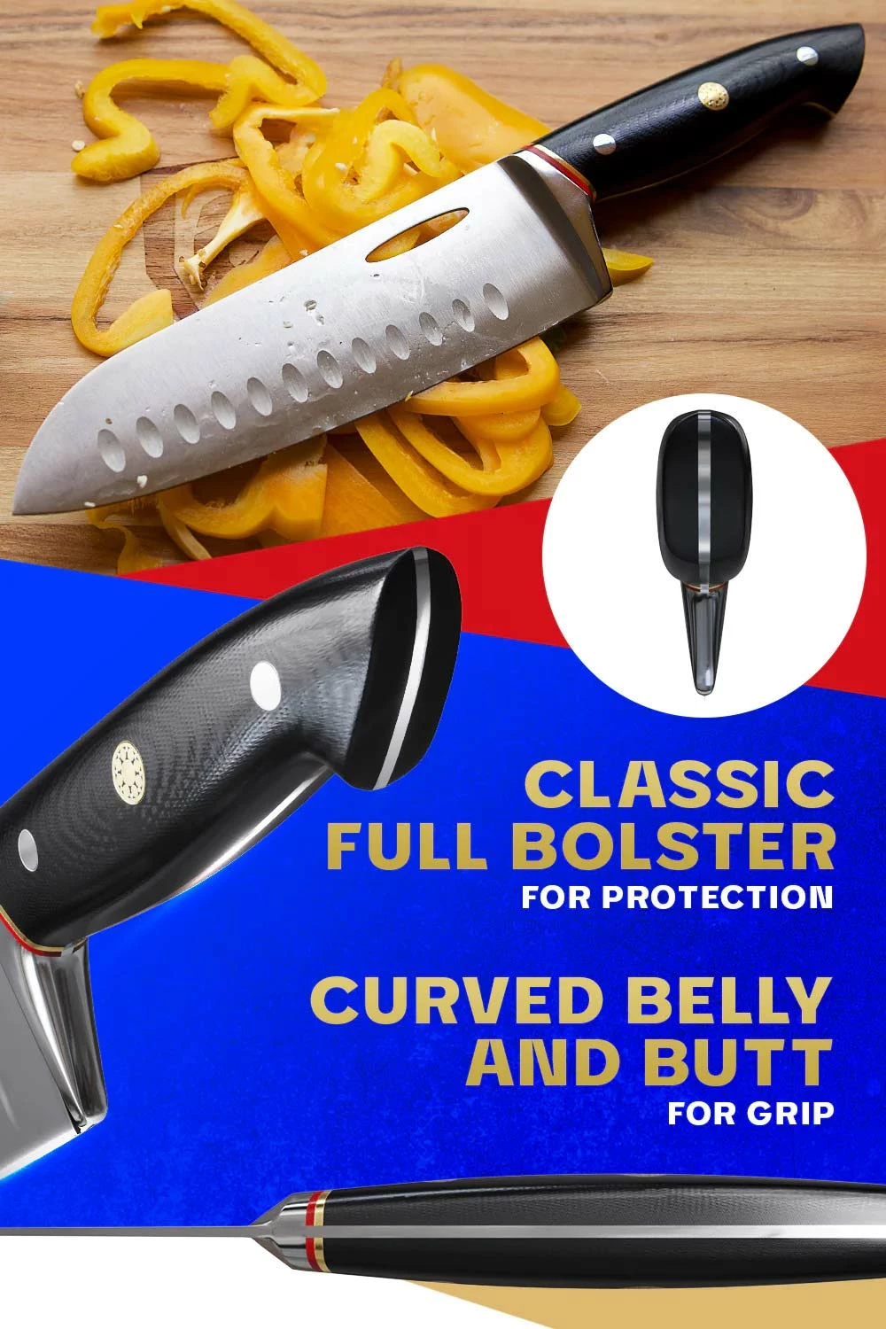 Santoku Knife 7" | Centurion Series | Dalstrong © - Image 5