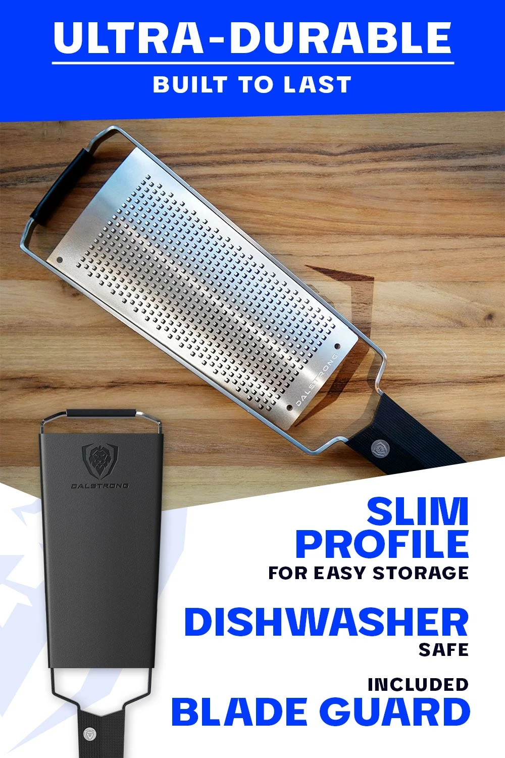 Professional Fine Wide Cheese Grater | Dalstrong © - Image 4