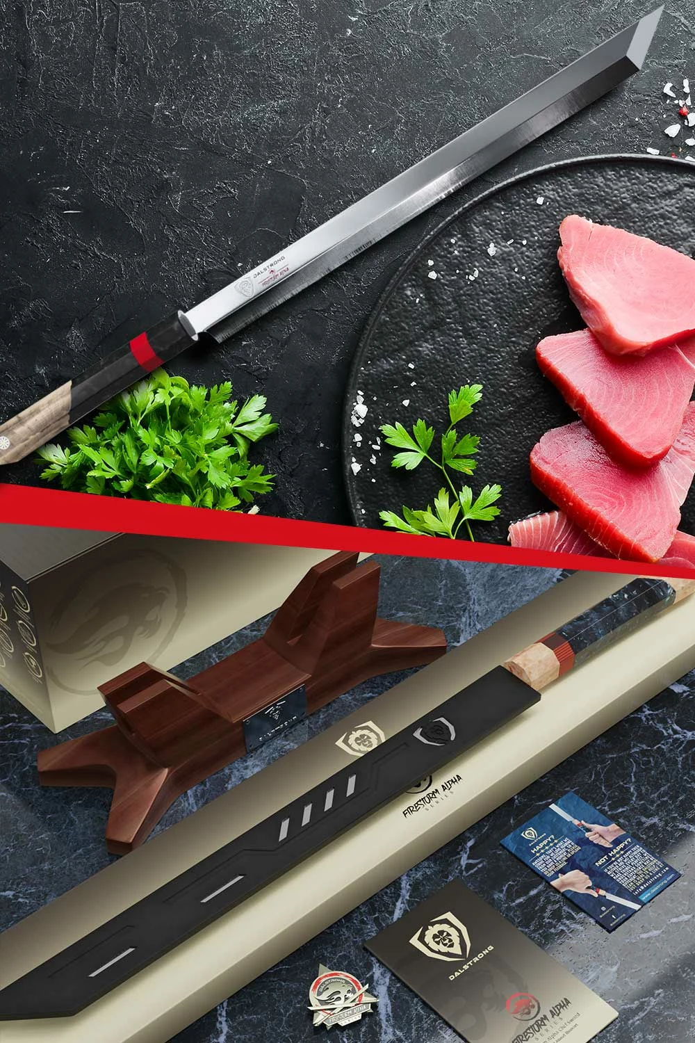 Helios Chef Slicer 17" | Included Display Stand | Firestorm Alpha Series | Dalstrong © - Image 8