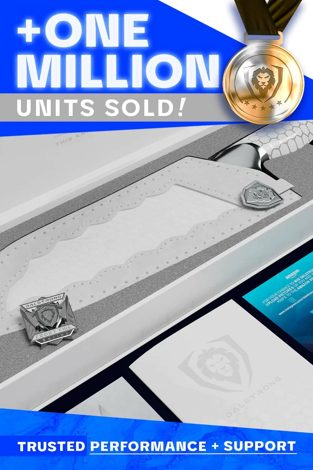 Santoku Knife 7" | Frost Fire Series | NSF Certified | Dalstrong © - Image 7