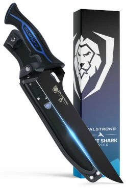 Offset Slicing & Carving Knife 10" | Night Shark Series | NSF Certified | Dalstrong ©