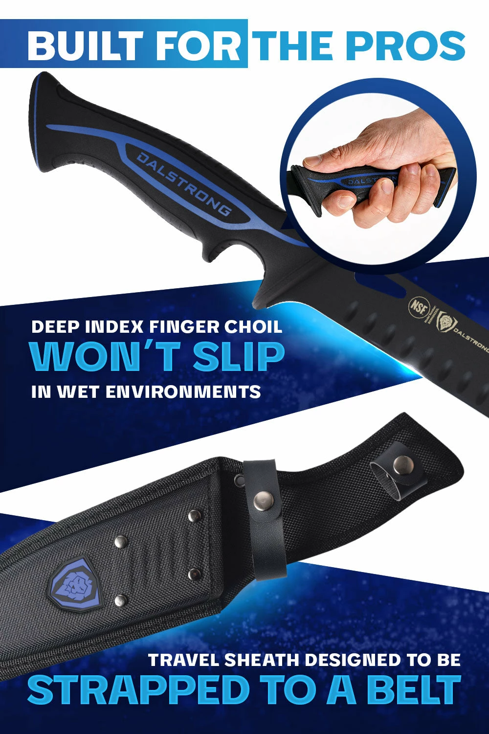 Slicing & Carving Knife 12" | Night Shark Series | NSF Certified | Dalstrong © - Image 3