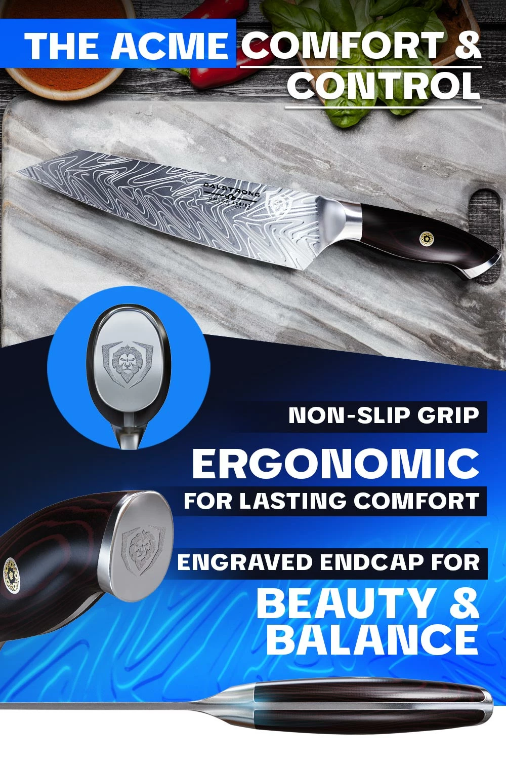 Kiritsuke Chef's Knife 8.5" | Collector Set | Omega Series | Dalstrong © - Image 7