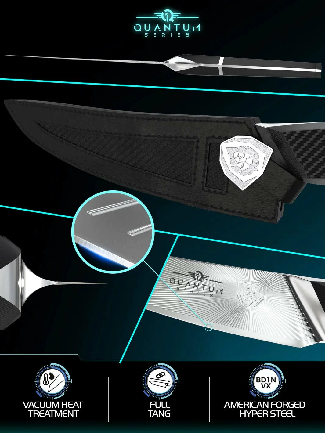 Curved Boning Knife 6.5" | Quantum 1 Series | Dalstrong © - Image 4