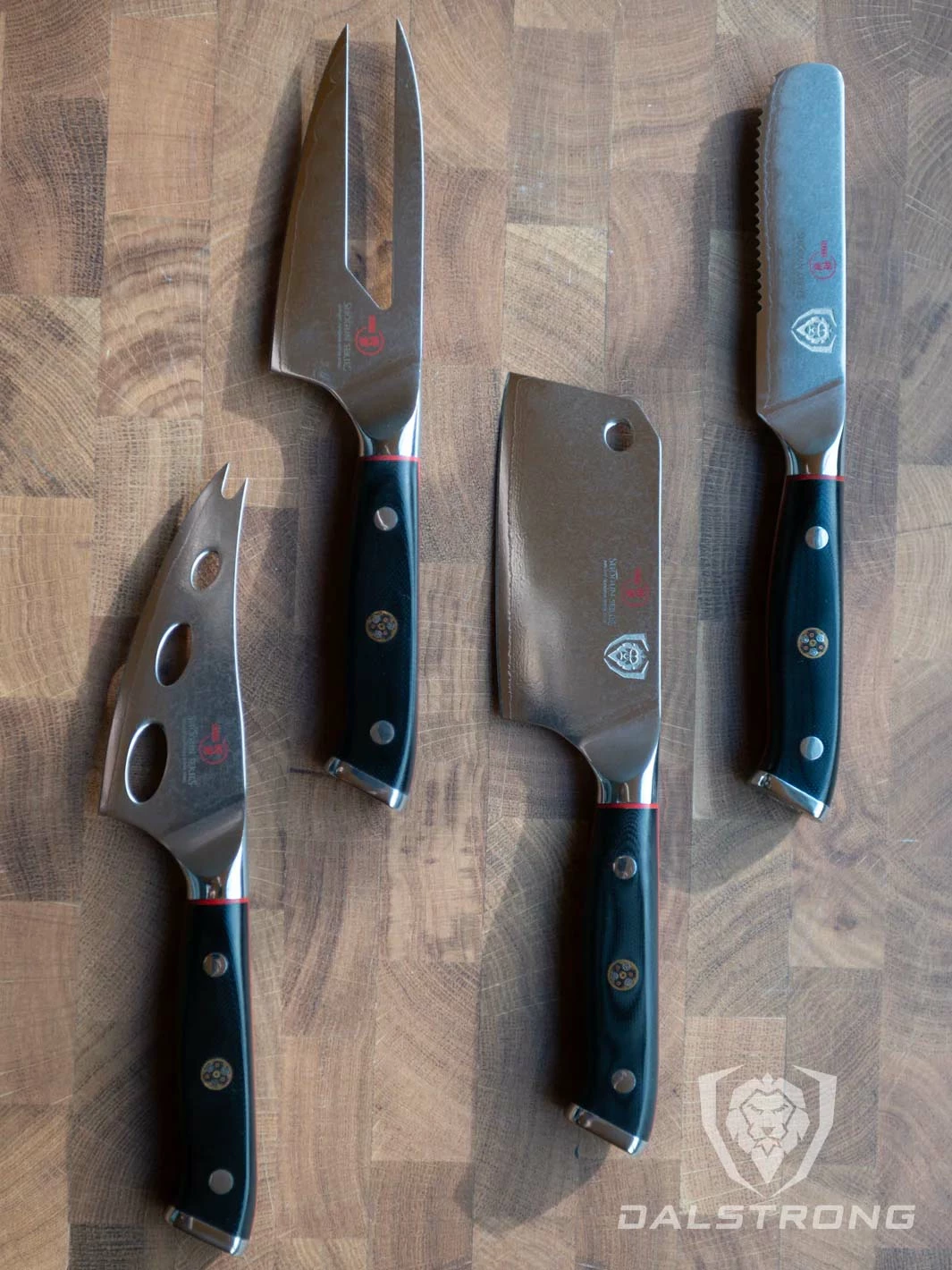 4-Piece Cheese Knife Set | Shogun Series ELITE | NSF Certified | Dalstrong © - Image 6