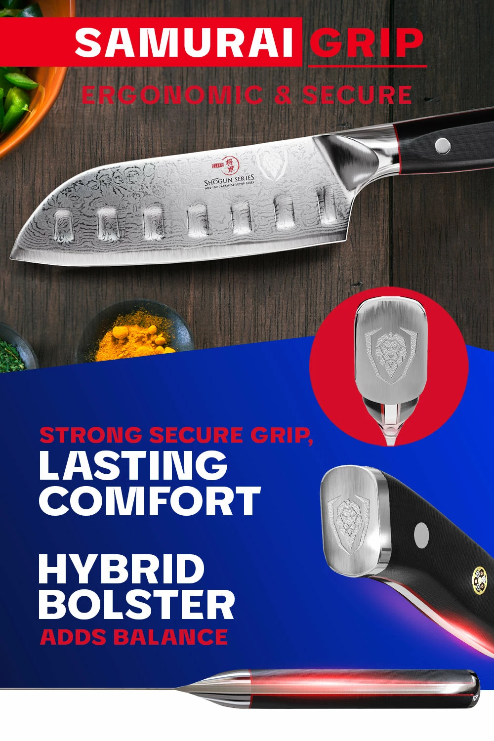 Santoku Knife 5" | Shogun Series ELITE | Dalstrong © - Image 6