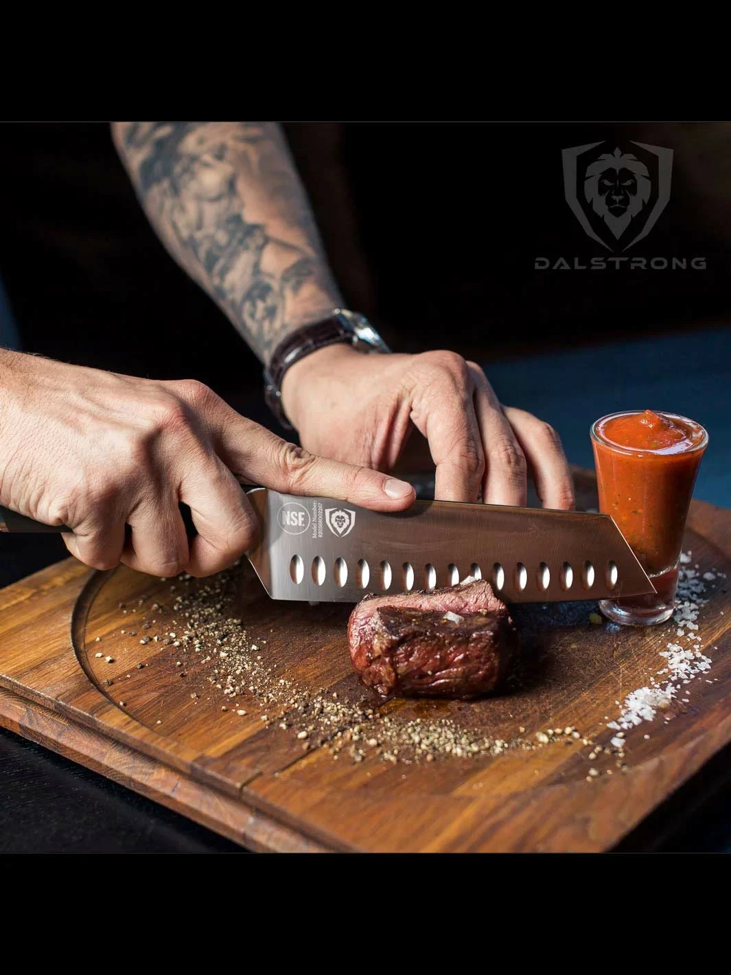 Santoku Knife 7" | Vanquish Series | NSF Certified | Dalstrong © - Image 7
