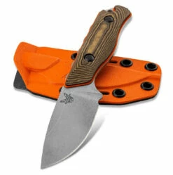 Benchmade 15017-1 Hidden Canyon Hunter 2.79" CPM-S90V Satin Drop Point Richlite/Orange G10 Handle Knife