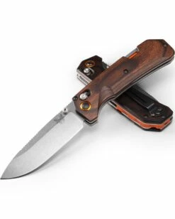 Benchmade 15062 Grizzly Creek Folding Knife 3.50" Non-Recurved CPM-S30V Blade With Gut Hook, Dymondwood Handles