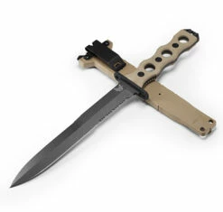 Benchmade 185SBK-1 SOCP Coyote Tan 7.11" Fixed Serrated Blade Tactical Knife