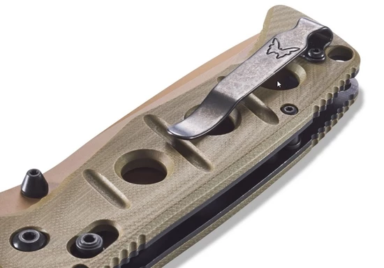 Benchmade 275SFE-2 Shane Sibert Adamas SERRATED Folding Knife 3.78" CruWear Flat Dark Earth Plain Blade, OD Green G10 Handles - Image 7