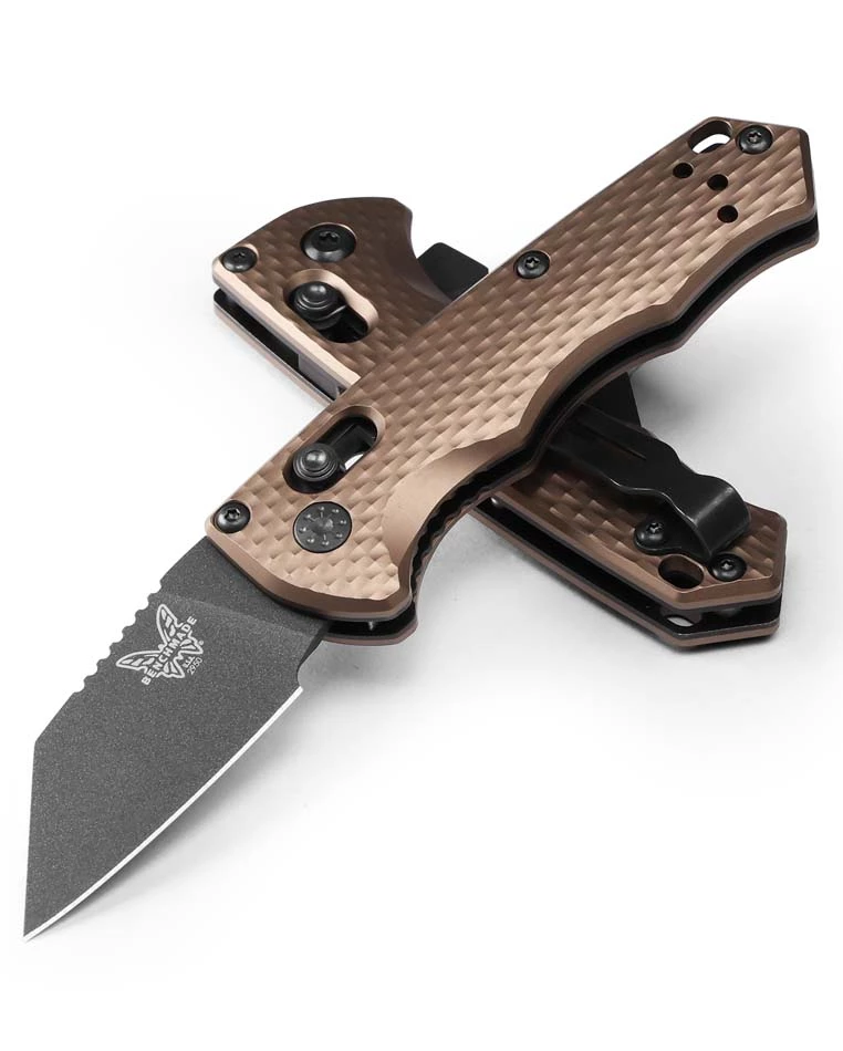 Benchmade 2950BK-1 Partial Auto Immunity 1.99" Black AXIS Lock AUTOMATIC Flat Dark Earth Folding Knife CA Legal