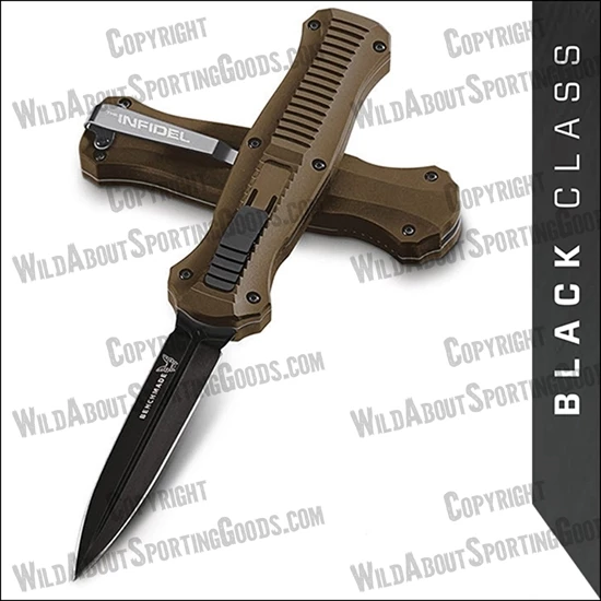 Benchmade 3300BK-1901 Infidel AUTO OTF 3.91" DLC Coated CPM-S30V Double Dagger LIMITED