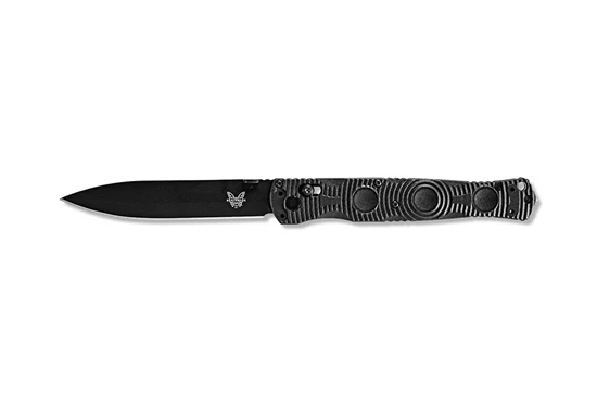 Benchmade 391BK SOCP Folding Knife 4.47" D2 Black Blade, Black Molded CF-Elite Handle - Image 2