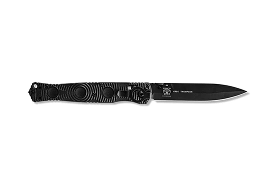 Benchmade 391BK SOCP Folding Knife 4.47" D2 Black Blade, Black Molded CF-Elite Handle - Image 3