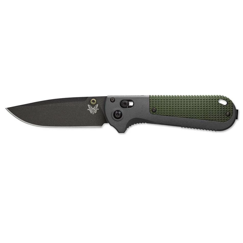 Benchmade 430BK Redoubt CPM-D2 3.55" Cobalt Black Blade Grivory Handles Folding Knife