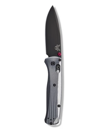 Benchmade 535BK-4 Bugout AXIS Folding Knife 3.24" M390 Milling Pattern Aircraft Aluminum Handles - Image 7