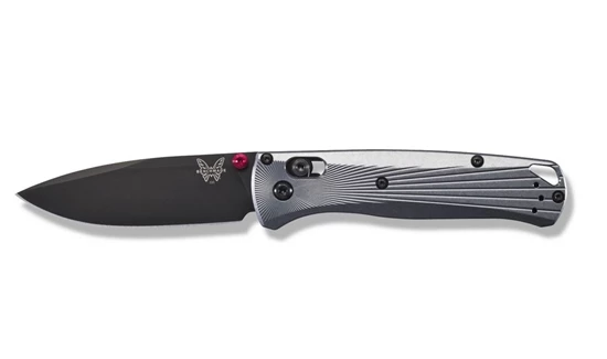 Benchmade 535BK-4 Bugout AXIS Folding Knife 3.24" M390 Milling Pattern Aircraft Aluminum Handles - Image 8