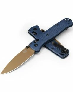 Benchmade 535FE-05 Bugout AXIS 3.24" Flat Earth Cerakote Blade Crater Blue Handles Folding Knife