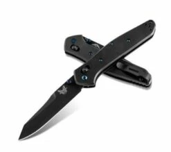 Benchmade 940BK-2003 Osborne 3.40" CPM-S90V Black DLC Plain Blade Black Titanium Handle Knife -Limited To 2000