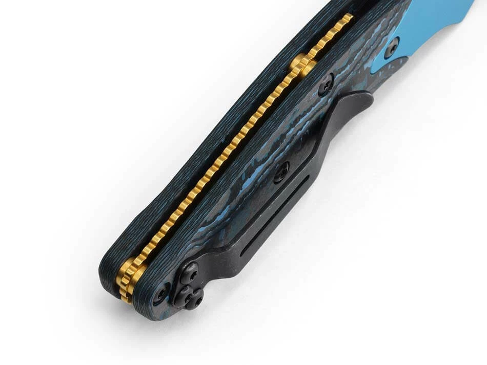 Benchmade 945-221 Mini Osborne 2.9" Damasteel Blade AXIS Lock Plain Reverse Tanto Knife - Image 11