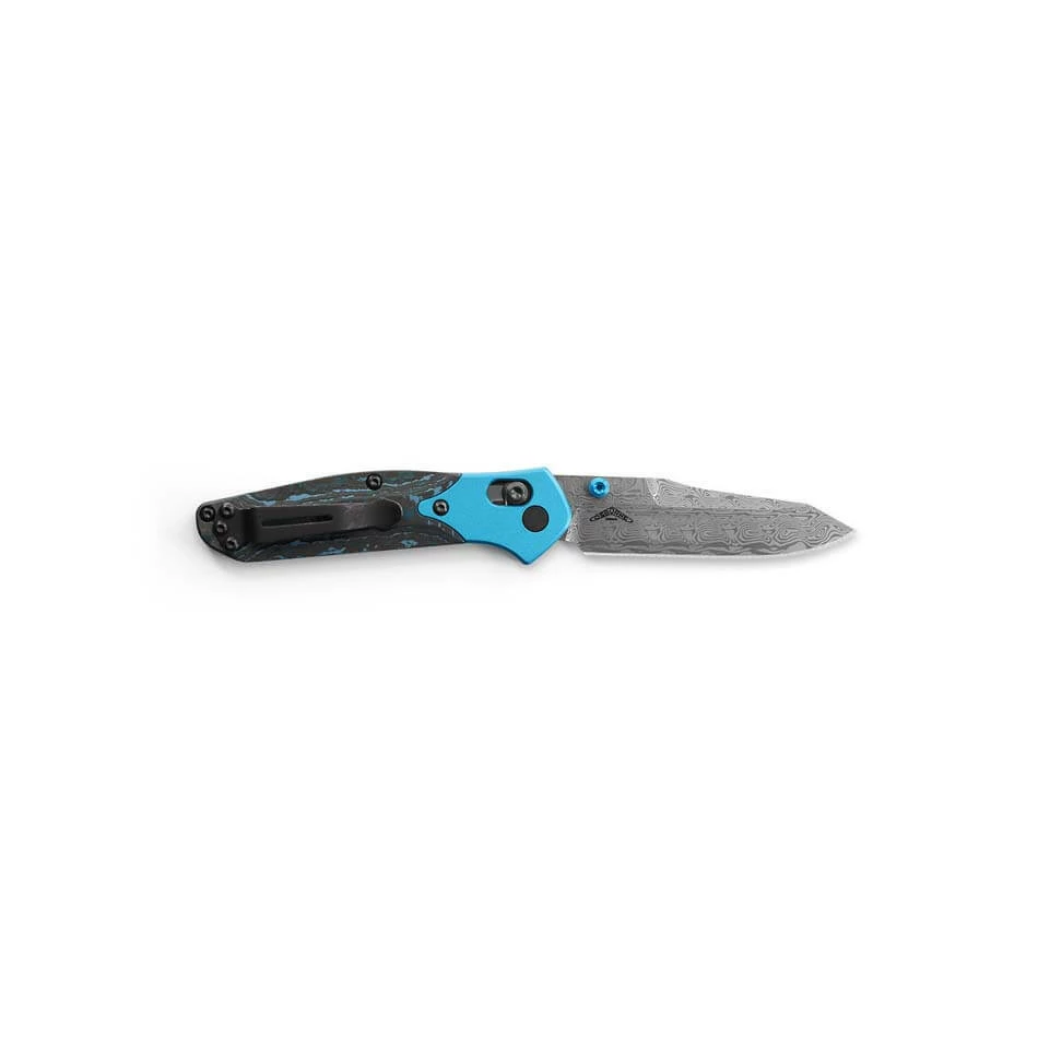 Benchmade 945-221 Mini Osborne 2.9" Damasteel Blade AXIS Lock Plain Reverse Tanto Knife - Image 4
