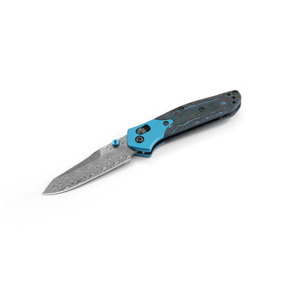 Benchmade 945-221 Mini Osborne 2.9" Damasteel Blade AXIS Lock Plain Reverse Tanto Knife - Image 5
