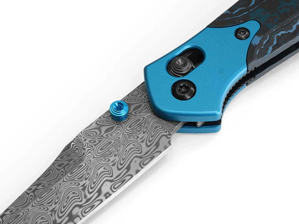 Benchmade 945-221 Mini Osborne 2.9" Damasteel Blade AXIS Lock Plain Reverse Tanto Knife - Image 8