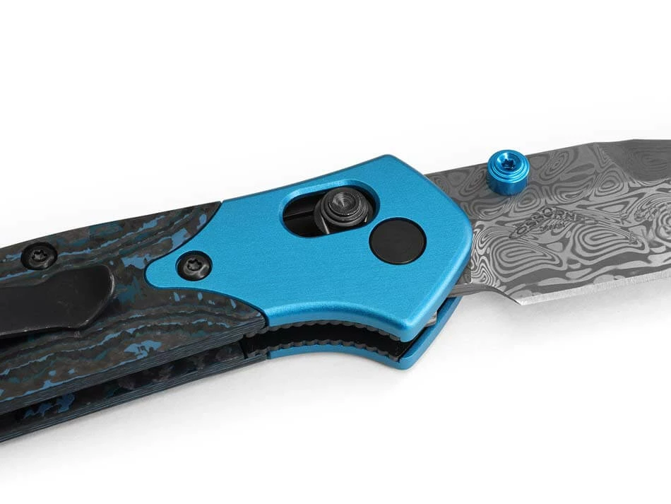 Benchmade 945-221 Mini Osborne 2.9" Damasteel Blade AXIS Lock Plain Reverse Tanto Knife - Image 10