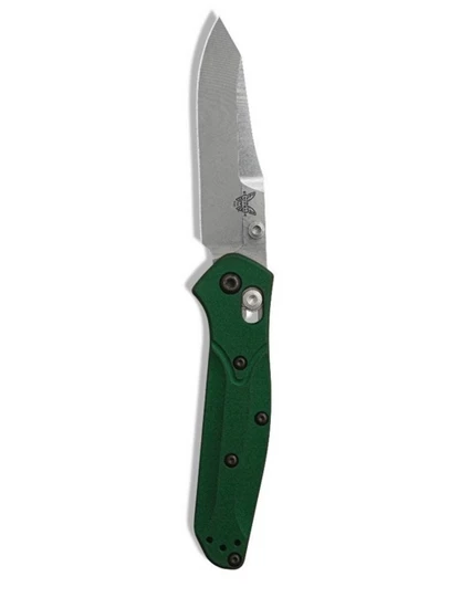 Benchmade 945 Mini Osborne 2.9" Satin AXIS Lock Knife Green G10 - Image 2