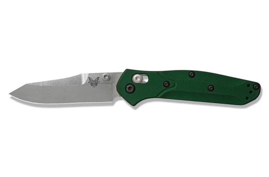 Benchmade 945 Mini Osborne 2.9" Satin AXIS Lock Knife Green G10 - Image 3