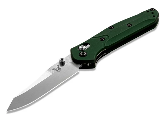 Benchmade 945 Mini Osborne 2.9" Satin AXIS Lock Knife Green G10 - Image 5