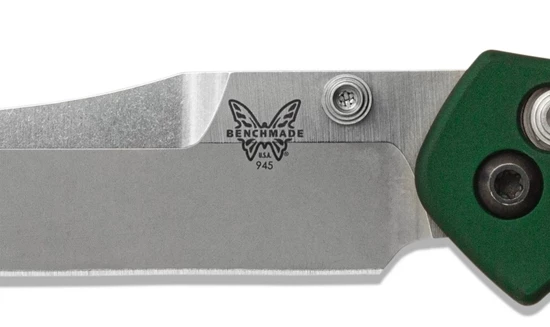 Benchmade 945 Mini Osborne 2.9" Satin AXIS Lock Knife Green G10 - Image 6