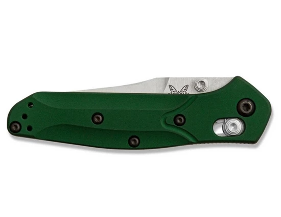 Benchmade 945 Mini Osborne 2.9" Satin AXIS Lock Knife Green G10 - Image 8