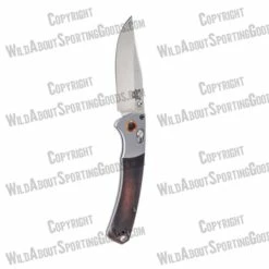 Benchmade 15085-2 Mini Crooked River Folding Knife 3.4" S30V Satin Plain Blade, Dymondwood Handles With Aluminum Bolsters