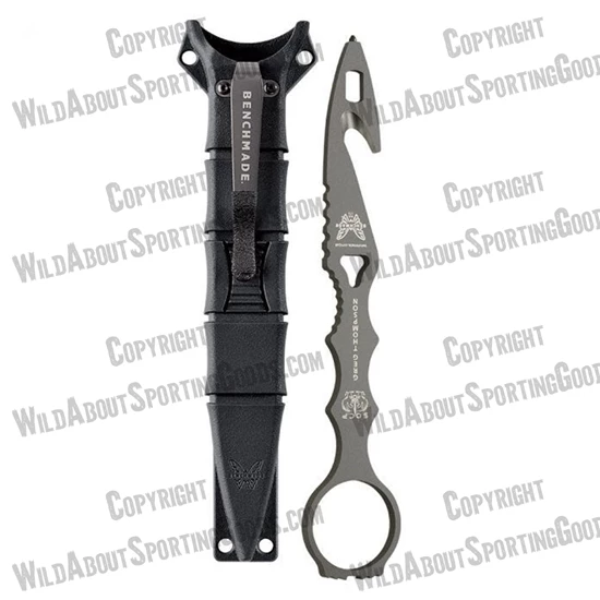 Benchmade 179GRY SOCP Rescue Hook Tool, 6.75" Overall, Black Sheath