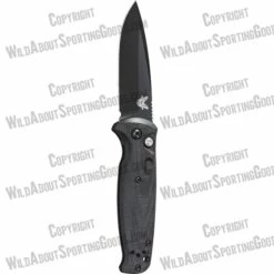 Benchmade 4300BK CLA AUTO Folding Knife 3.4" Black Plain Blade, Black G10 Handles