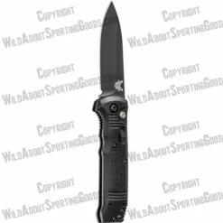 Benchmade 4400BK Casbah AUTO 3.4" Black S30V Drop Point Blade, Black Textured Grivory Handles