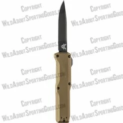 Benchmade 4600DLC-1 Phaeton AUTO OTF 3.45" Black S30V Drop Point Blade, Dark Earth Aluminum Handles