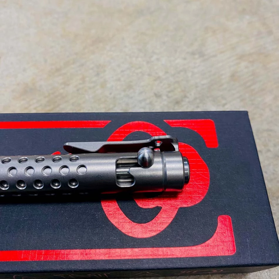 Chaves Pen Bolt Action 4.82" Dot Stone Washed Titanium - Image 2