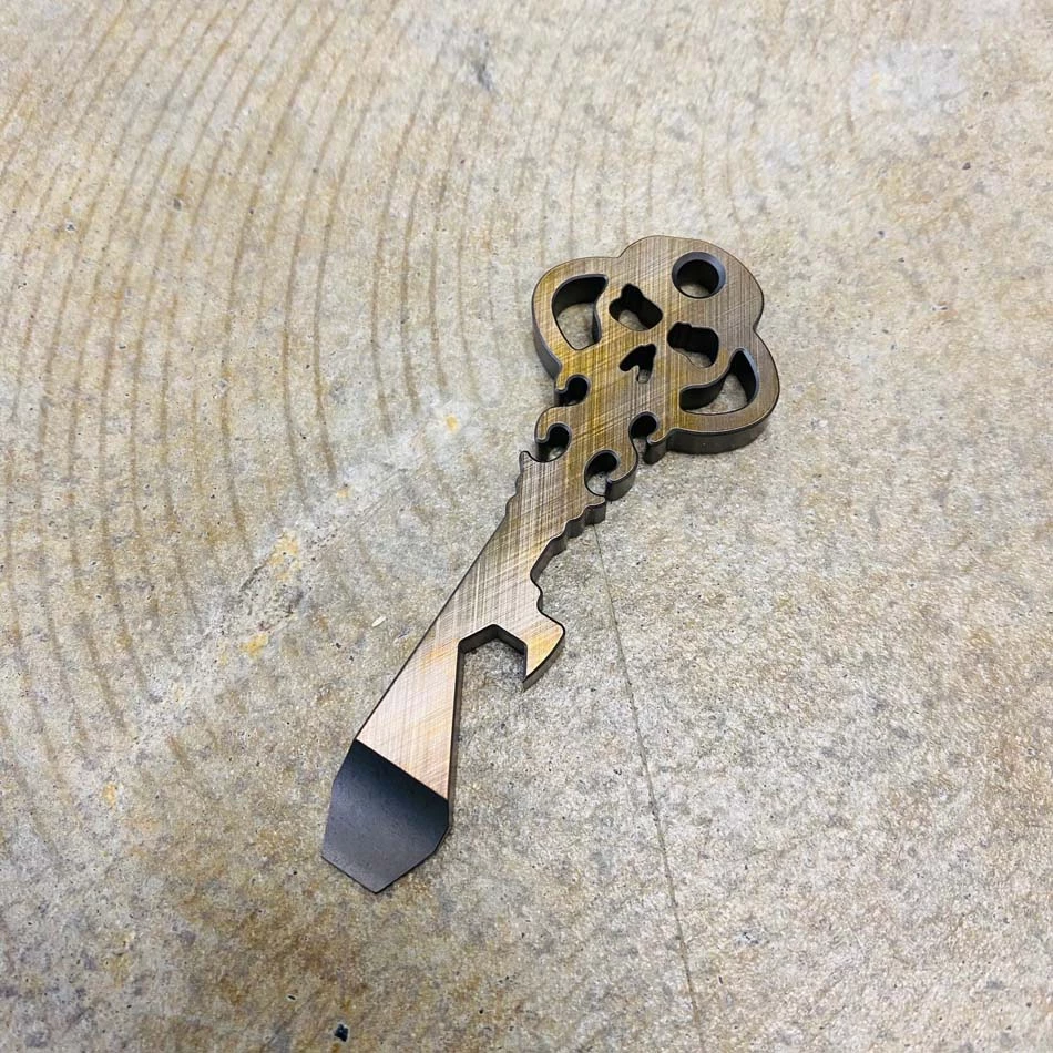 Chaves Key Titanium Crosshatch BRONZE ANO