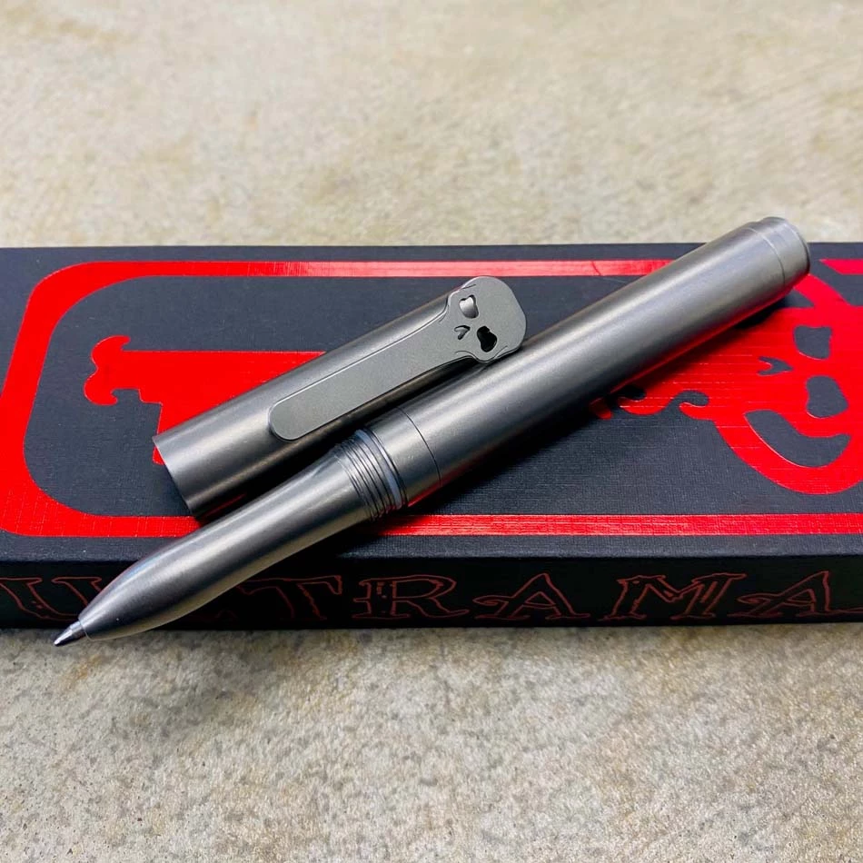 Chaves Pen Twist Cap 4.82" Stone Washed Titanium - Image 2