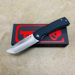 Chaves Ultramar Redencion 229 Kickstop DROP POINT 3.6" Satin Bohler M390 Stonewashed Black G10 Frame Lock Knife