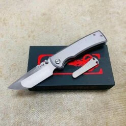 Chaves Ultramar Redencion Street 3.25" Satin Tanto Titanium Knife