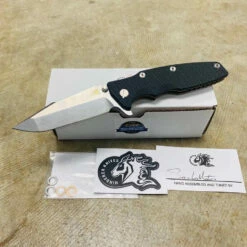 Rick Hinderer Eklipse 3.5" Harpoon Spanto Tri-Way Stonewash Bronze Black G10 Flipper Knife