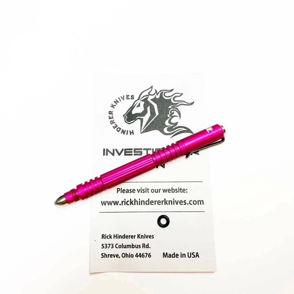 Rick Hinderer Investigator Pen Aluminum Matte Pink