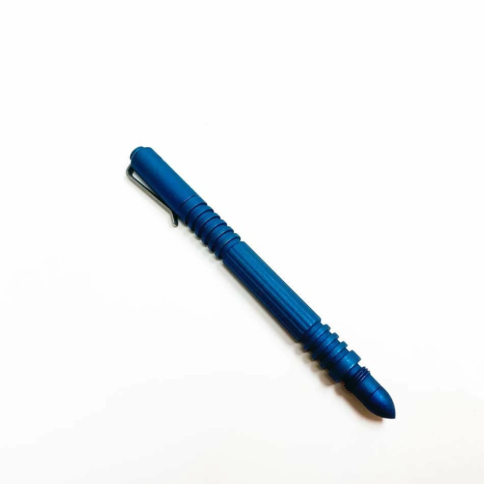 Rick Hinderer Investigator Pen Titanium Battle Blue - Image 3