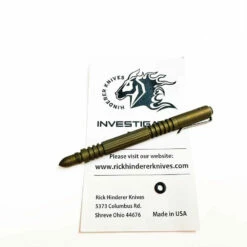 Rick Hinderer Investigator Pen Titanium Battle Bronze
